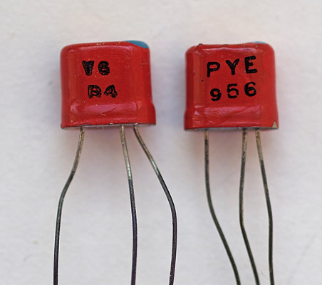 PYE V6/R4 transistors
