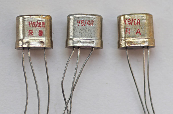 unpainted V6 transistors
