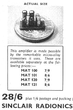 Sinclair Micro Amplifier